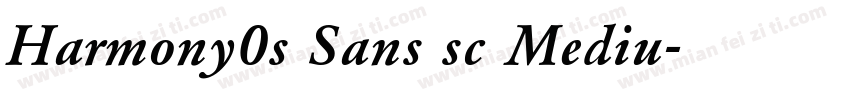 Harmony0s Sans sc Mediu字体转换